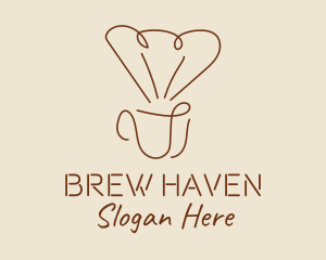 Minimalist Coffee Filter logo design