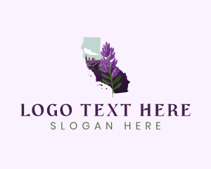 Dune Thistle - California Botanical Lavender logo design