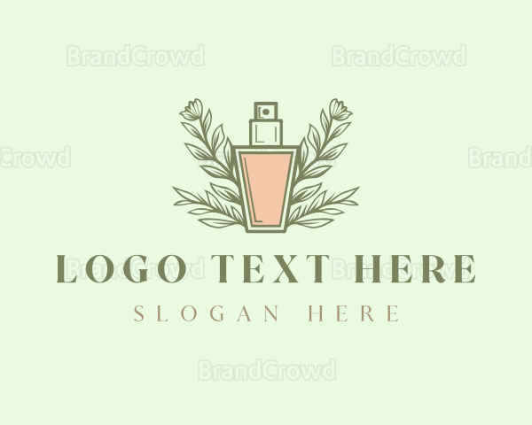 Cosmetic Floral Perfume Logo