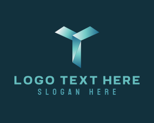 Letter Be - Gradient Startup Letter Y logo design