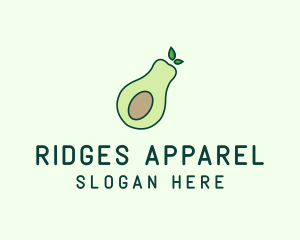 Organic Avocado Fruit logo design