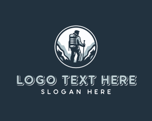 Mountain Biking - Survival Mountaineering Hike logo design