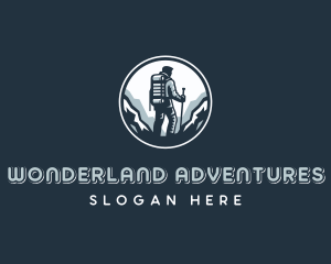 Survival Mountaineering Hike  logo design