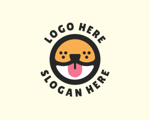 Dog - Puppy Dog Tongue logo design