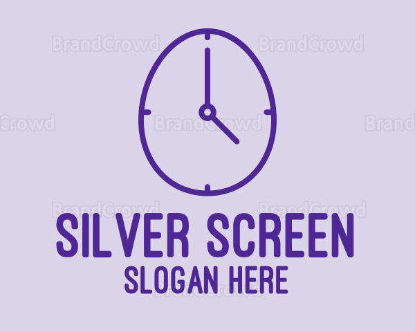 Purple Egg Clock Logo