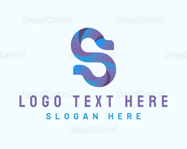 3D Startup Letter S Logo