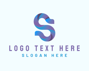 Gradient - 3D Startup Letter S logo design