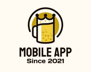 Beer Mug - Royal Beer Badge logo design