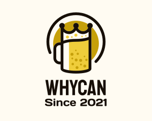 Draught Beer - Royal Beer Badge logo design