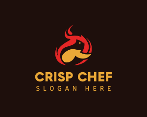 Chicken Wing Fire logo design