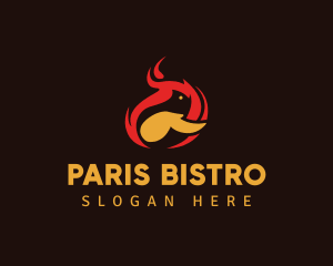 Chicken Wing Fire logo design