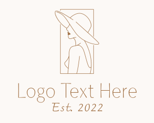 Floppy Hat - Fashion Hat Boutique logo design