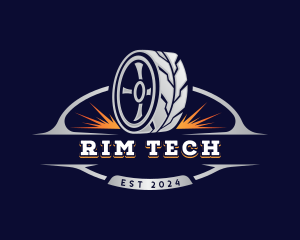 Car Tire Mechanic logo design