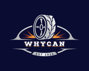 Wheel - Car Tire Mechanic logo design