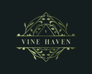 Elegant Stylish Garden Vine  logo design