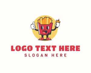 Fast Food - French Fries Fast Food logo design