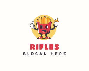 French Fries Fast Food Logo