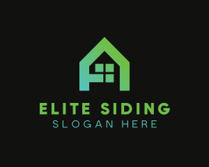 Siding - House Property Realty Letter A logo design