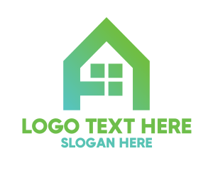 Green House - Green A House logo design