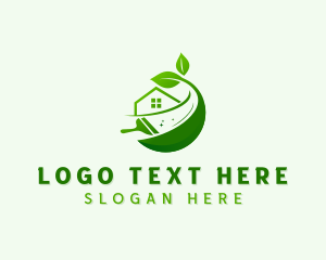 Eco - Housekeeping Cleaning Squeegee logo design