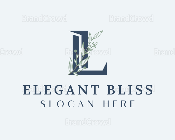 Elegant Foliage Letter L Logo