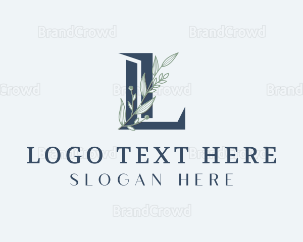 Elegant Foliage Letter L Logo