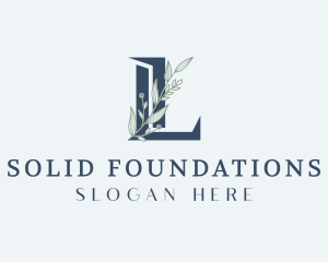 Elegant Foliage Letter L Logo