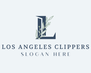 Style - Elegant Foliage Letter L logo design