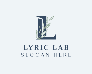 Elegant Foliage Letter L logo design