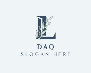 Plastic Surgery - Elegant Foliage Letter L logo design