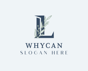 Letter L - Elegant Foliage Letter L logo design