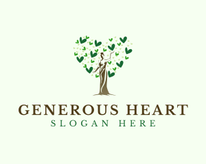 Heart Lady Wellness logo design