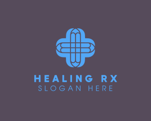 Prescription - Medical Cross Flower logo design