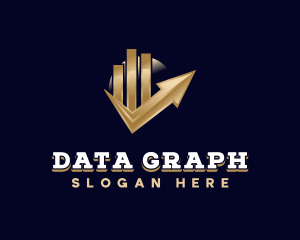 Finance Graph Arrow logo design