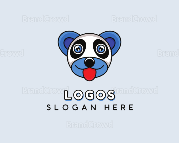 Panda Bear Head Logo