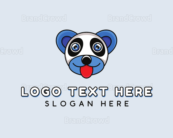 Panda Bear Head Logo