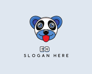 Lazy - Panda Bear Head logo design