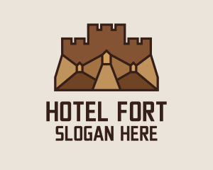 Ancient Turret Fortress  logo design