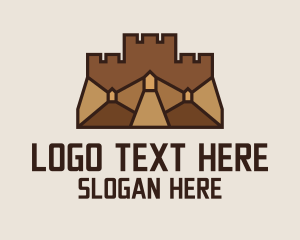 Minecraft - Ancient Turret Fortress logo design