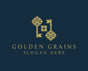 Golden Key Realty logo design