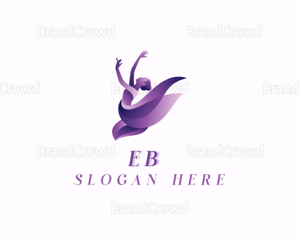 Woman Dancing Ballerina Logo