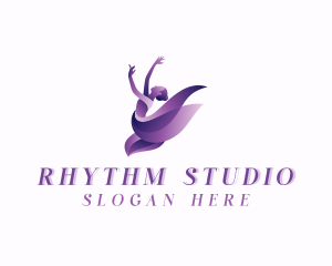 Dance - Woman Dancing Ballerina logo design