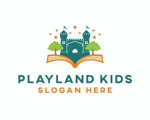 Castle Storybook Playground logo design