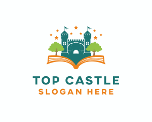 Castle Kingdom Storybook logo design