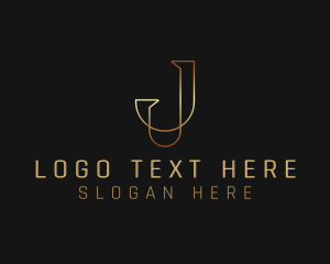 Law Firm - Legal Advice Publishing Letter J logo design