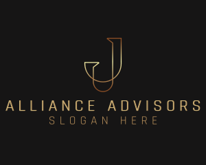 Partnership - Legal Advice Publishing Letter J logo design