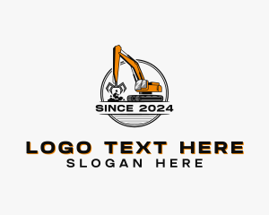 Contractor - Industrial Claw Excavator logo design