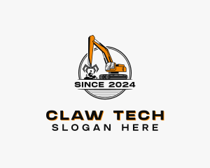 Industrial Claw Excavator logo design