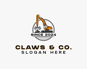 Industrial Claw Excavator logo design