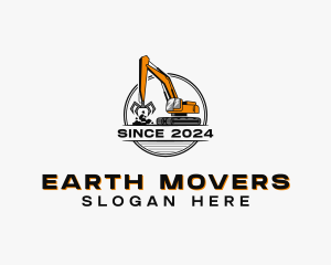 Industrial Claw Excavator logo design